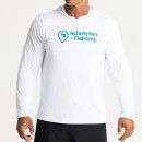 Adventer & Fishing Functional hooded UV T-Shirt White & Bluefin