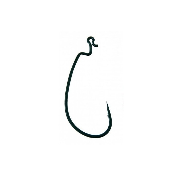 Offset Worm Hook DM-62 Stealth Black