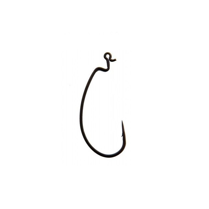 Offset Worm Hook DM-52 Stealth Black