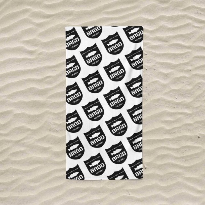 BRGD SHIELD BEACH TOWEL WHITE