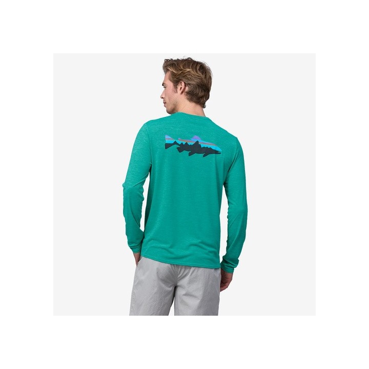 Patagonia Men's Long-Sleeved Capilene® Cool Daily Graphic Shirt - Waters